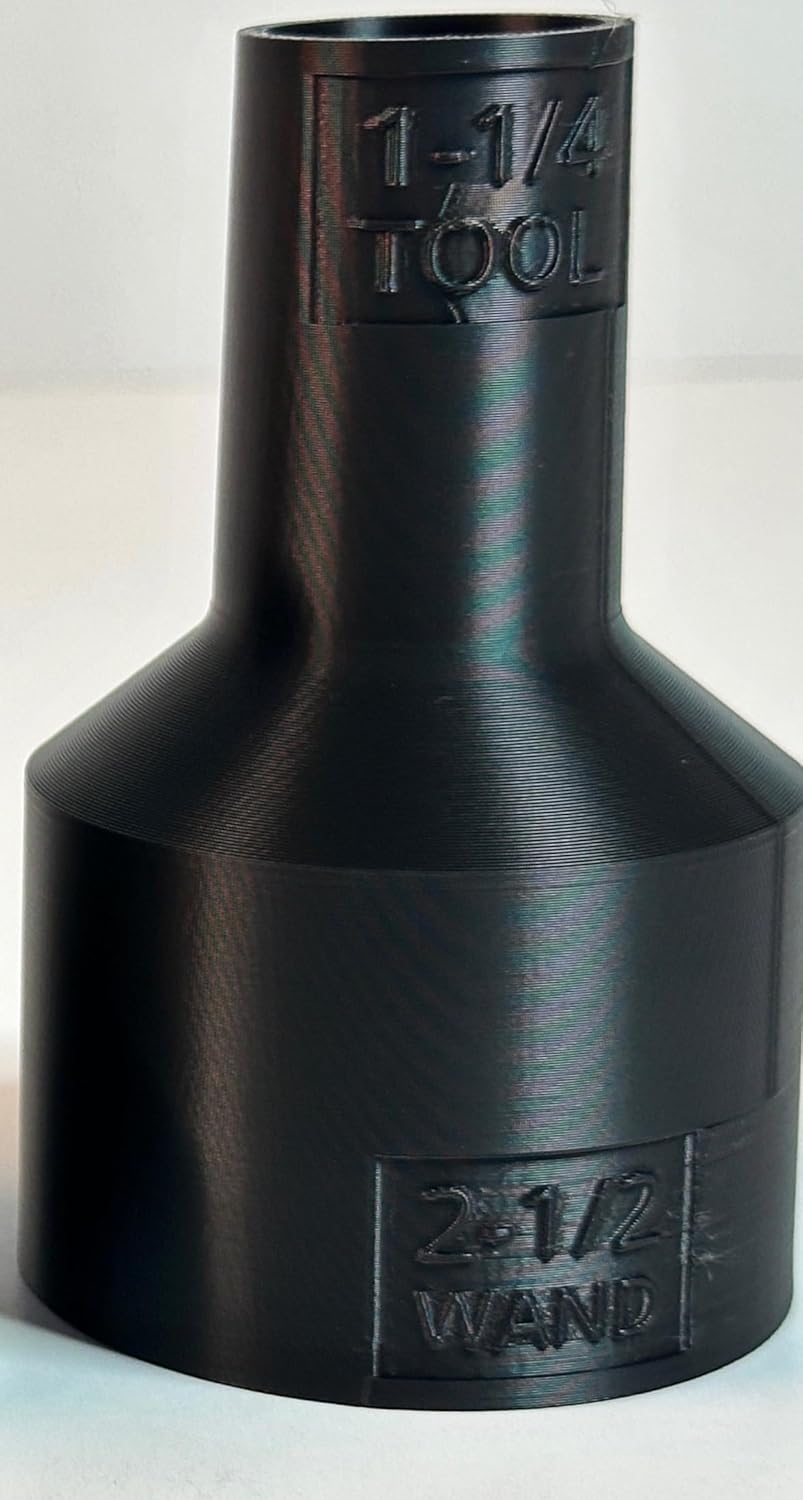 Wet/Dry Vacuum Adapter Set - Universal Hose Attachments for Shop & Garage, Converts Vacuum Hose Sizes, Durable Fit